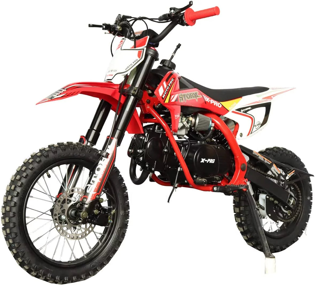 125cc Pit Dirt Bike, 4-Speed Manual Transmission, 14"/12" Tires E170