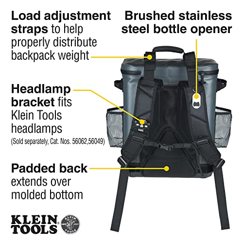 30 Cans Insulated Backpack Cooler with Rugged Bottom D18670