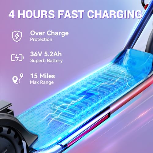 19 Mph 15 Miles Range 8.5" Tire Electric Scooter K3058