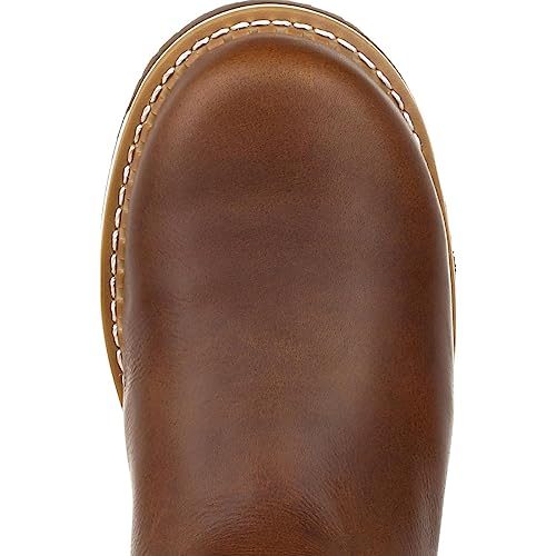 Brown Amp Lt Wedge Waterproof Pull on Industrial Boot B939721