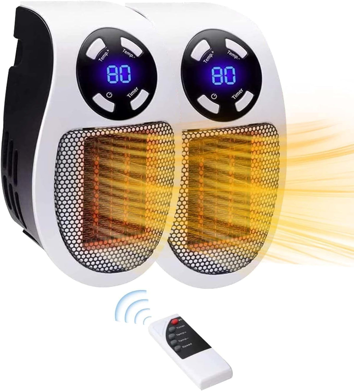 500W Ceramic Portable Space Heater U7647