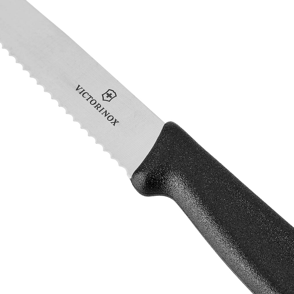 Black 4.5-Inch 6-Piece Serrated Steak Knife Set E539