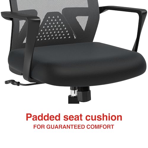 Black Ergonomic Mesh Office Desk Chair W6813