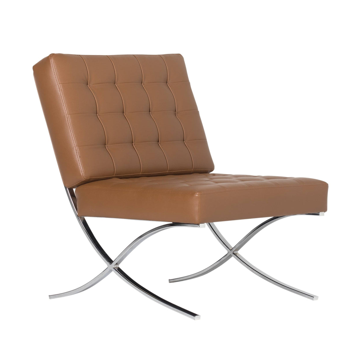 Bonded Leather Chair Caramel O22012