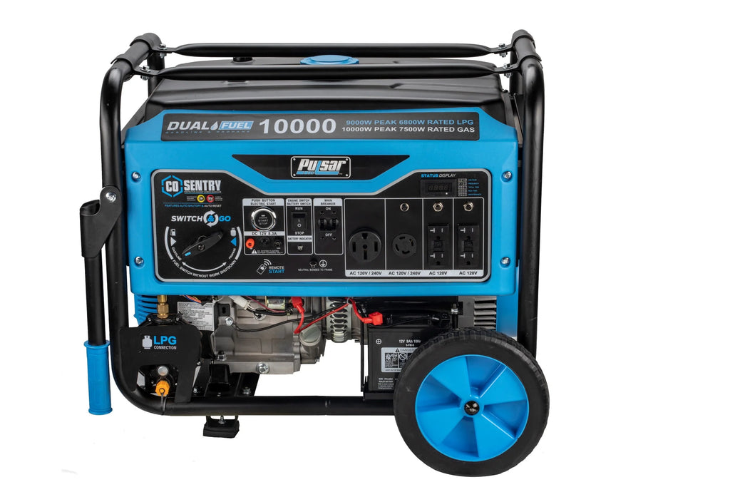10,000 Watt Dual Fuel Portable Generator with Remote Start S6660