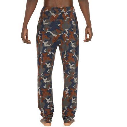 Navy Wood Grain Camo Pants T95636