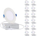 12 Pack 4 Inch Ultra-Thin Dimmable LED Recessed Lights Y8099
