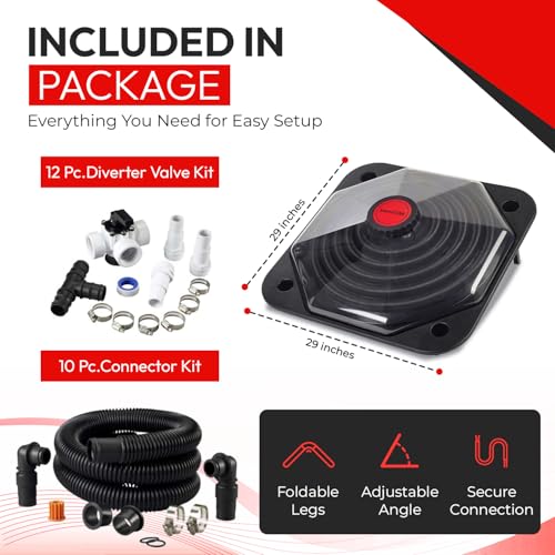 Black Solar Pool Heater Dome P12328