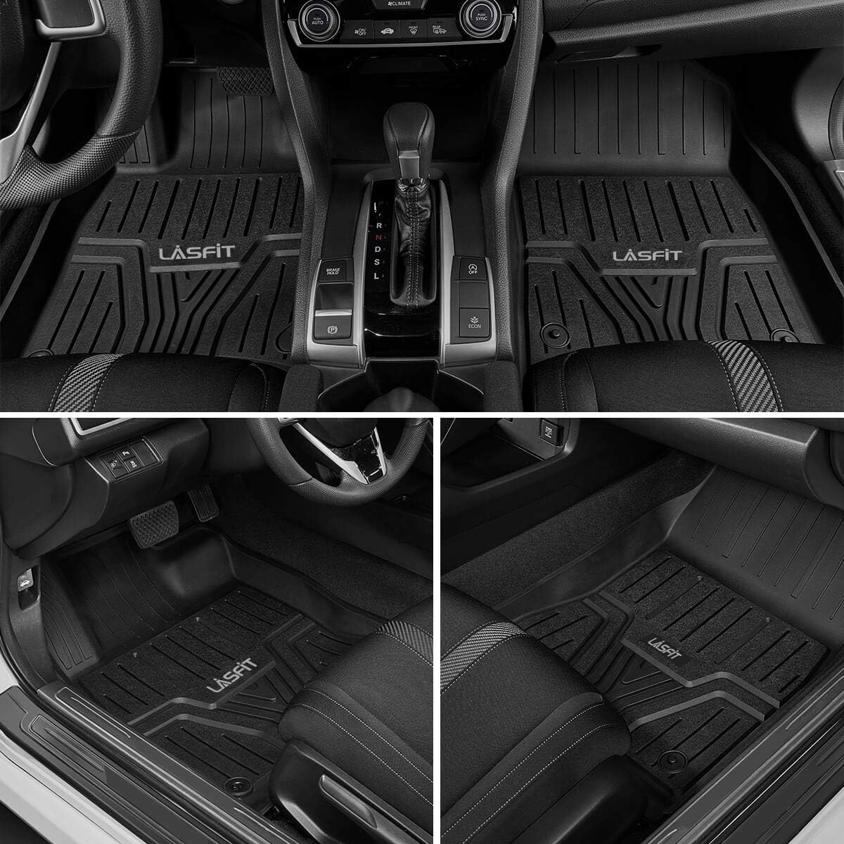 All Weather TPE Car Floor Liners 1st & 2nd Row E329