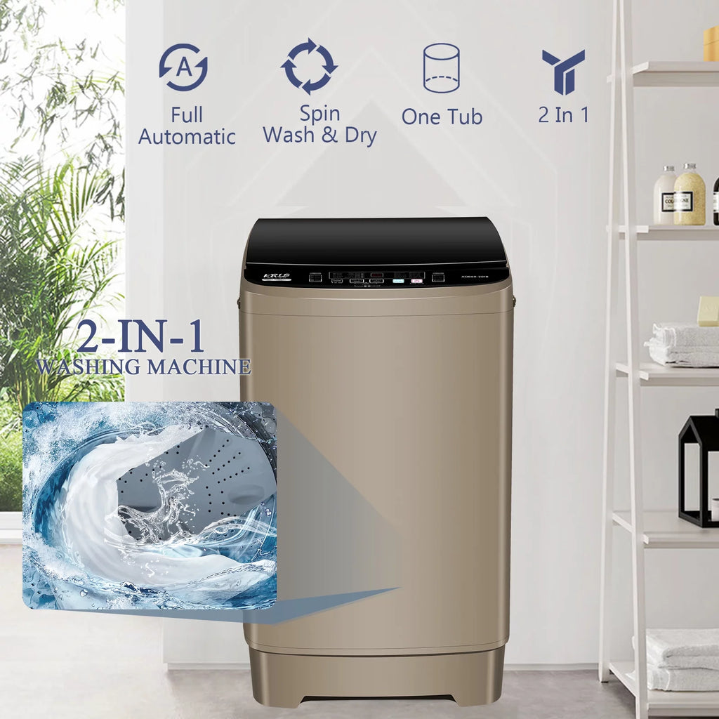 17.7 lbs Full Automatic Top Load Mini Washer Y312