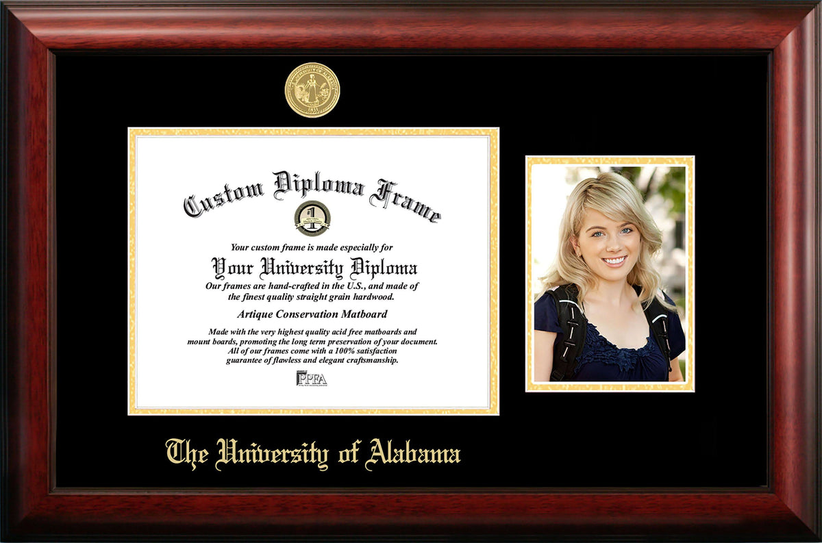 Gold Embossed Diploma Frame with 5 X7 Portrait R755