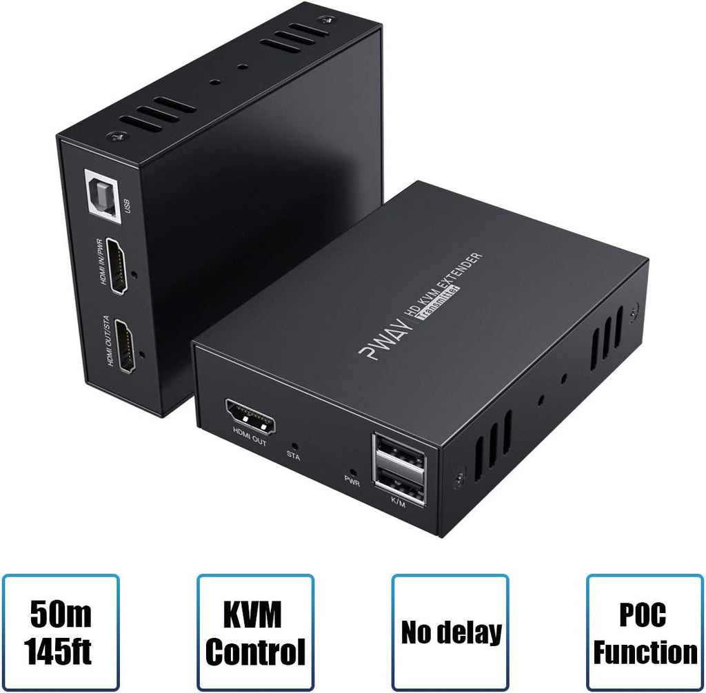 HDMI KVM USB Extender 492ft/150m over Cat5e/6/7 1080P K605