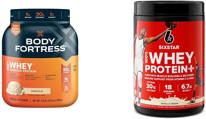 100% Whey Vanilla 1.74lbs & Whey Protein Vanilla Cream 1.8lbs V525