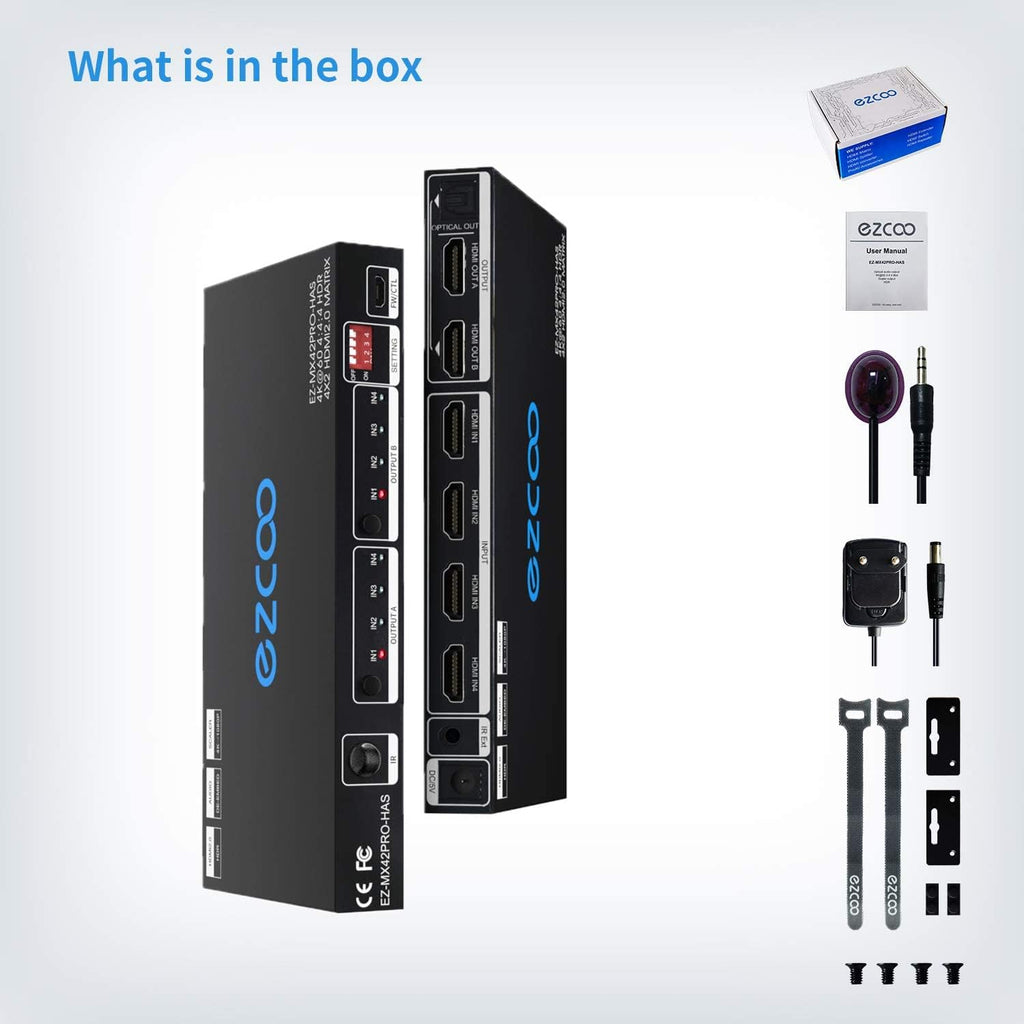 4 In 2 Out 4K 60Hz HDMI Matrix J602
