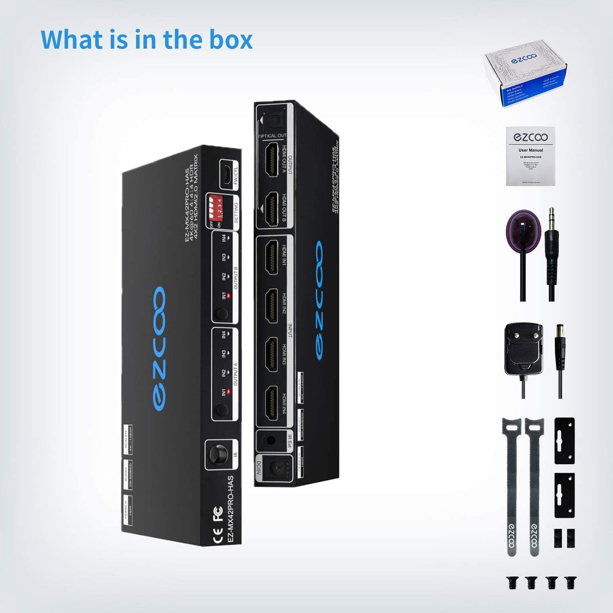 4 In 2 Out 4K 60Hz HDMI Matrix J602