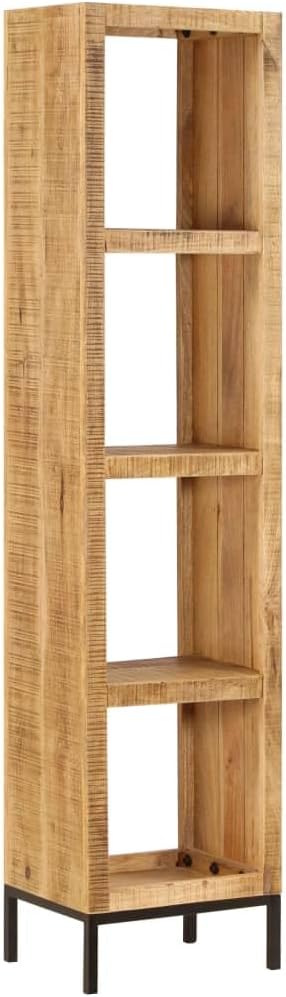 Solid Mango Wood Bookshelf with 4 Compartments N771