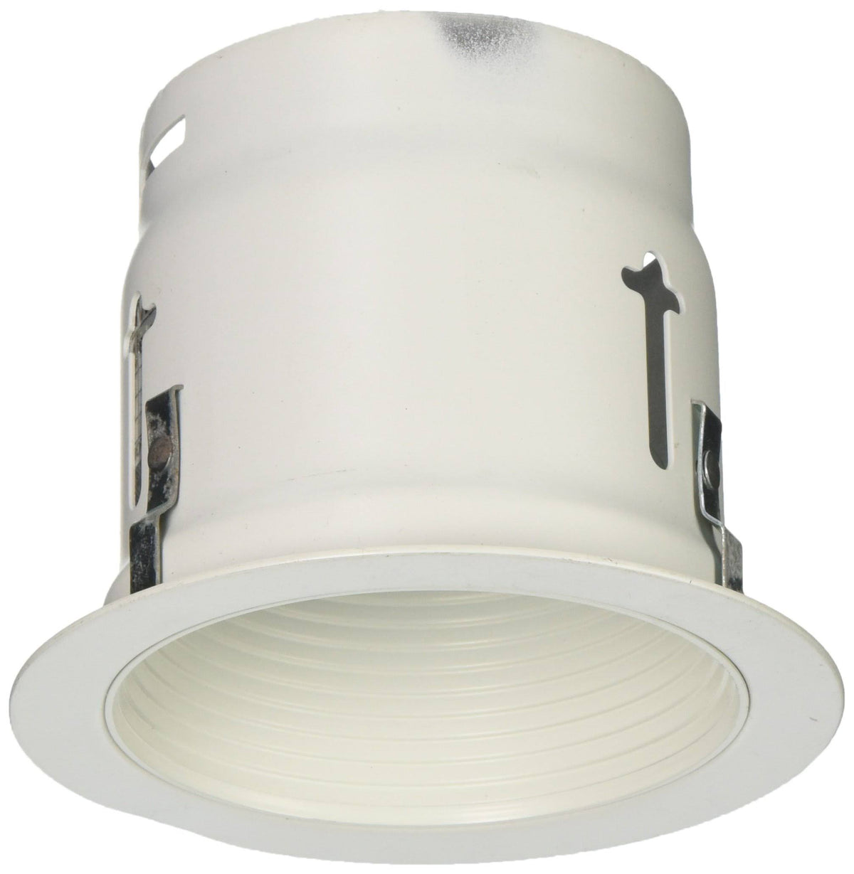 3-3/4 inch Round Matte White Down Light Step Reflector Baffle Trim Q966