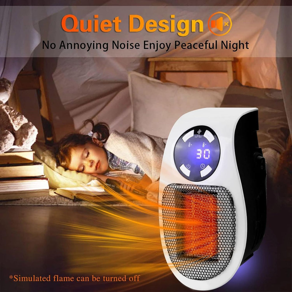 500W Ceramic Portable Space Heater U7647