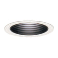 3-3/4 inch Round Matte White Down Light Step Reflector Baffle Trim Q966