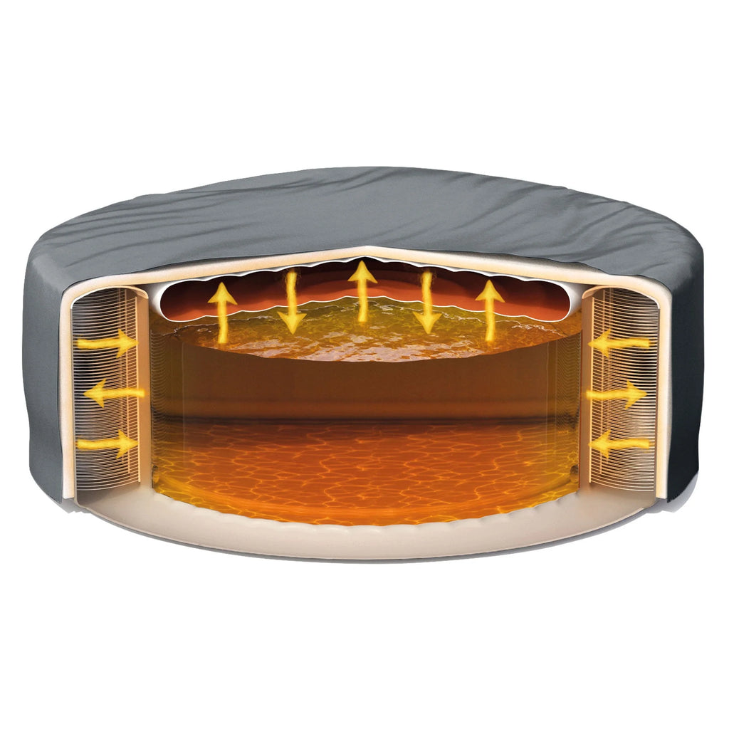 Inflatable Hot Tub with Multi-Colored LED Lights T7364
