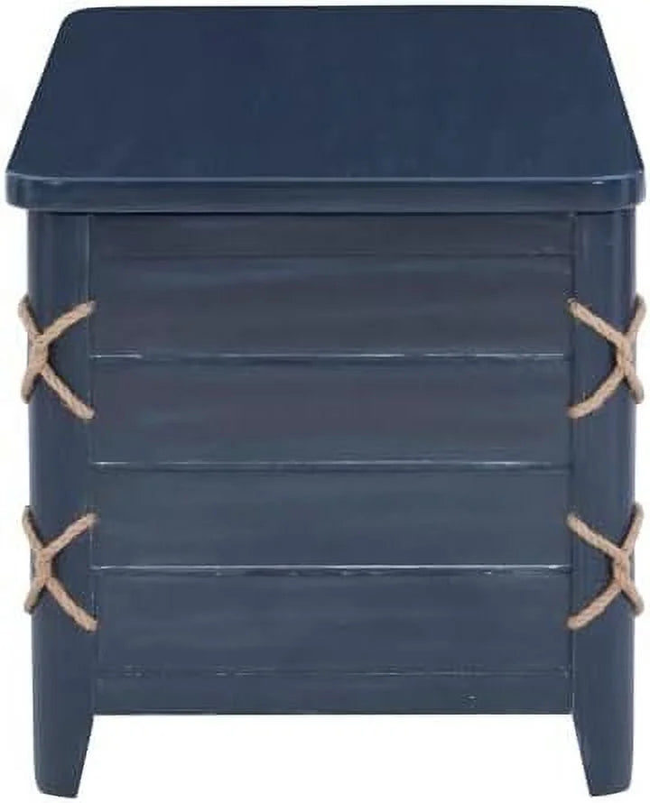 Blue Wood Storage Chest C1278