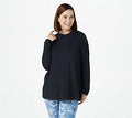 Black Relaxed Knit Top P981