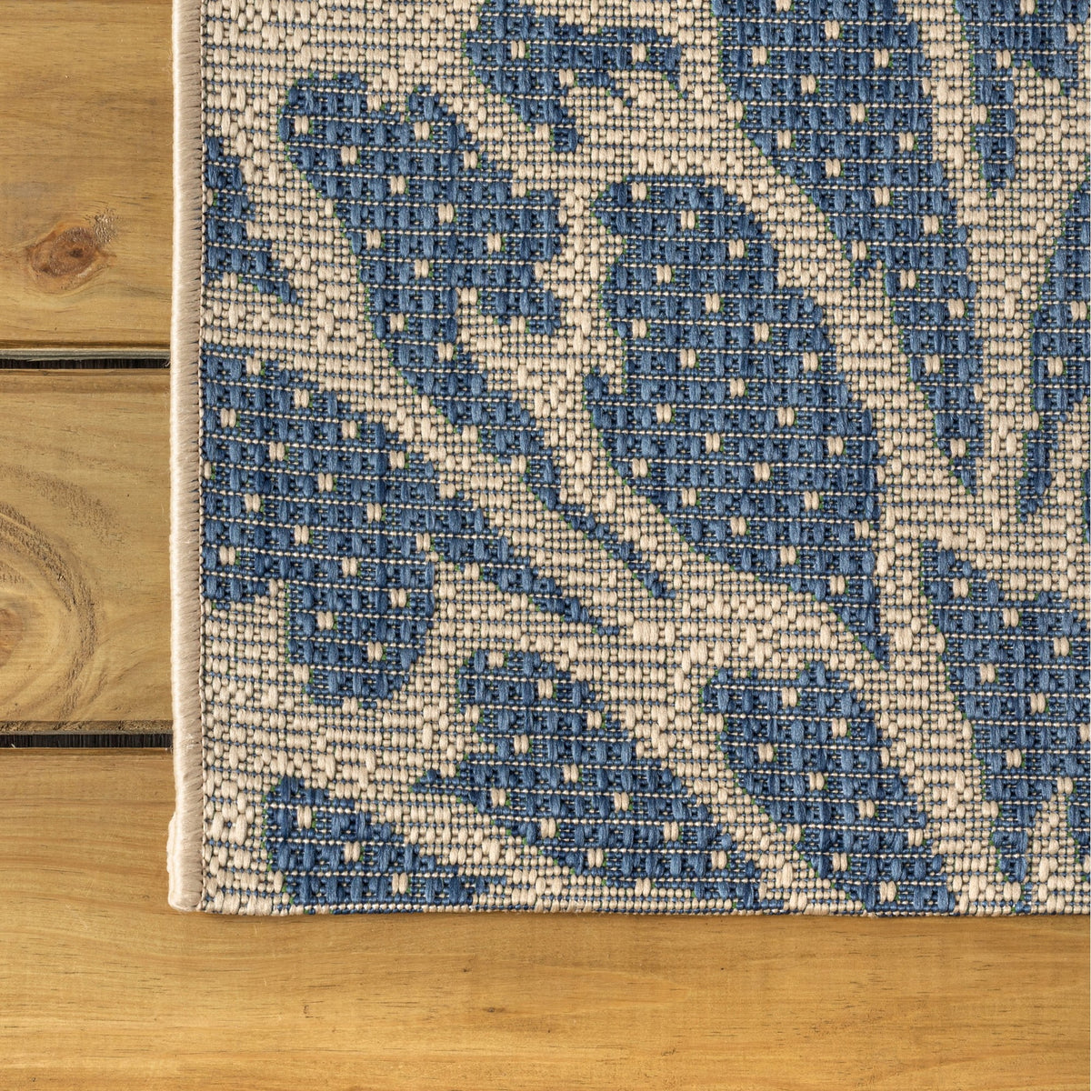 Navy Green 6' Round Indoor/Outdoor Area Rug M13252
