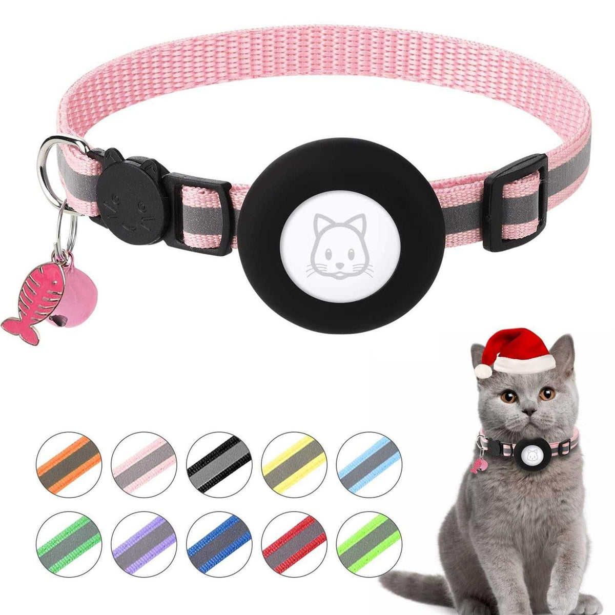 Cat Collar with Bell and Safety Buckle H4041