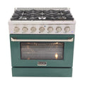 36 in. 5.2 cu ft. Propane Gas Range with Green Door R656