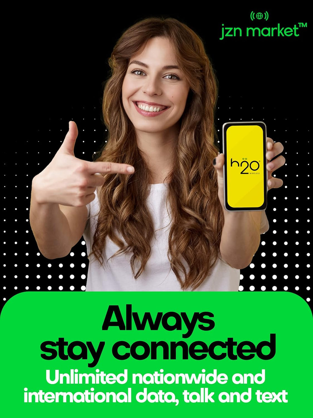 Preloaded Triple-Cut SIM Card with 6GB High-Speed 4G LTE/5G Data (90-Day Plan) M8285