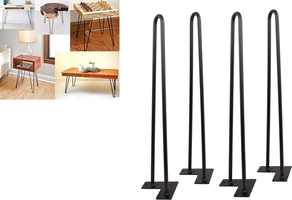 Matte Black Hairpin Legs Set Of 4 W15319