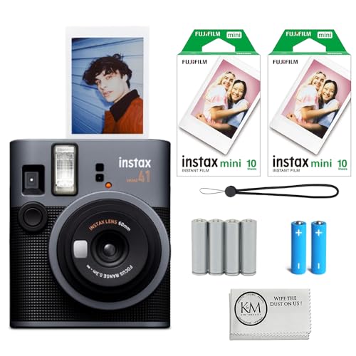 Instant Camera Bundle with Film and Batteries N801