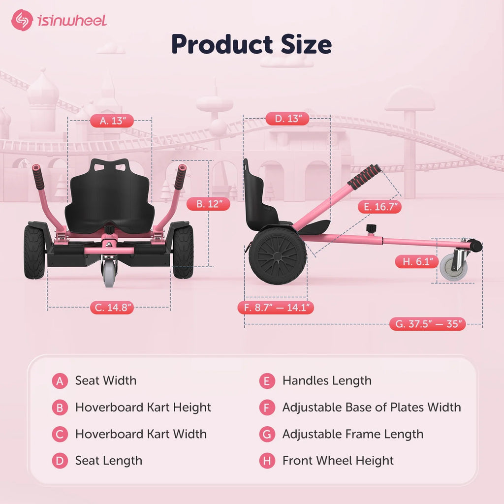 Hoverboard Seat Attachment Go Kart X8910