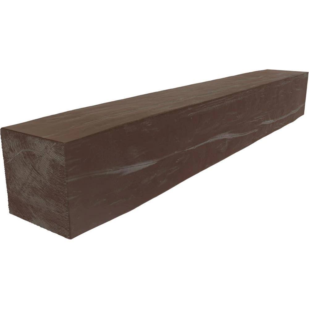 Aged Pecan Faux Wood Fireplace Mantel J5638