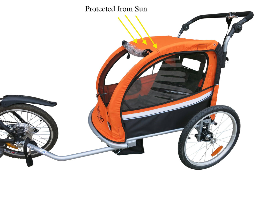 Green Child Bike Trailer and Stroller H1496