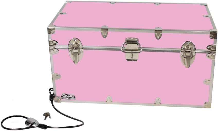 Large Storage Chest with Anchoring Cable Lock - 32 x 18 x 16.5 Inches Y2499