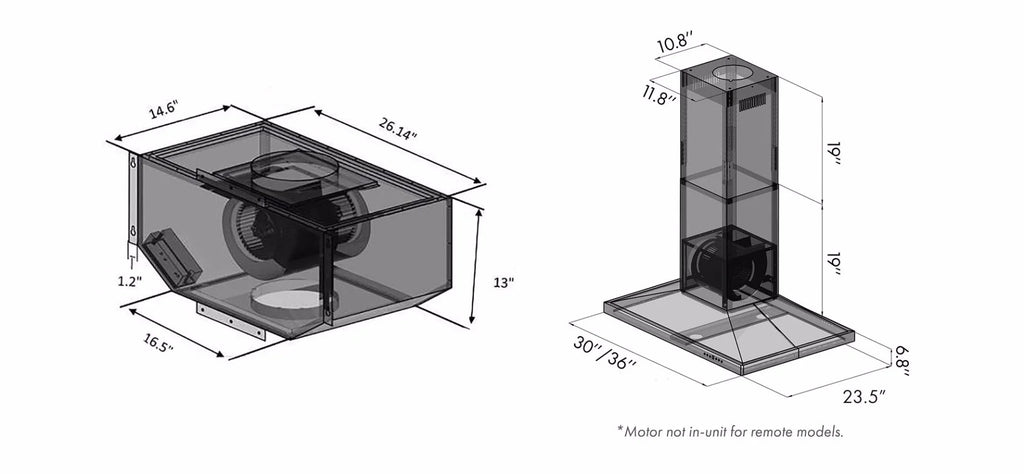 48 in. 900 CFM Stainless Steel Island Mount Range Hood A205204