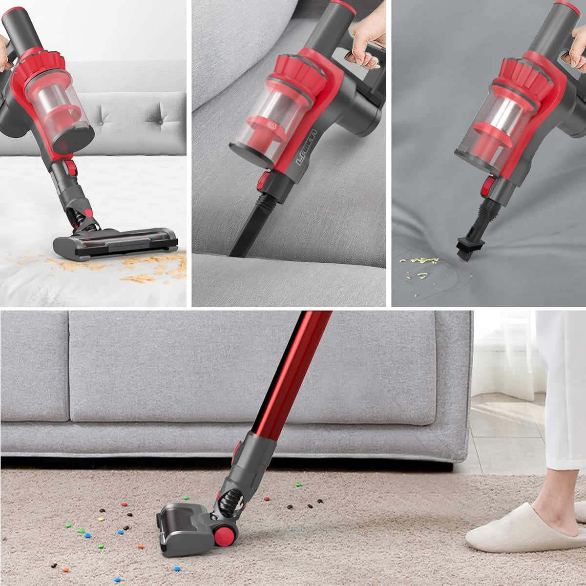 Cordless Stick Vacuum Cleaner with Detachable Battery Z63205