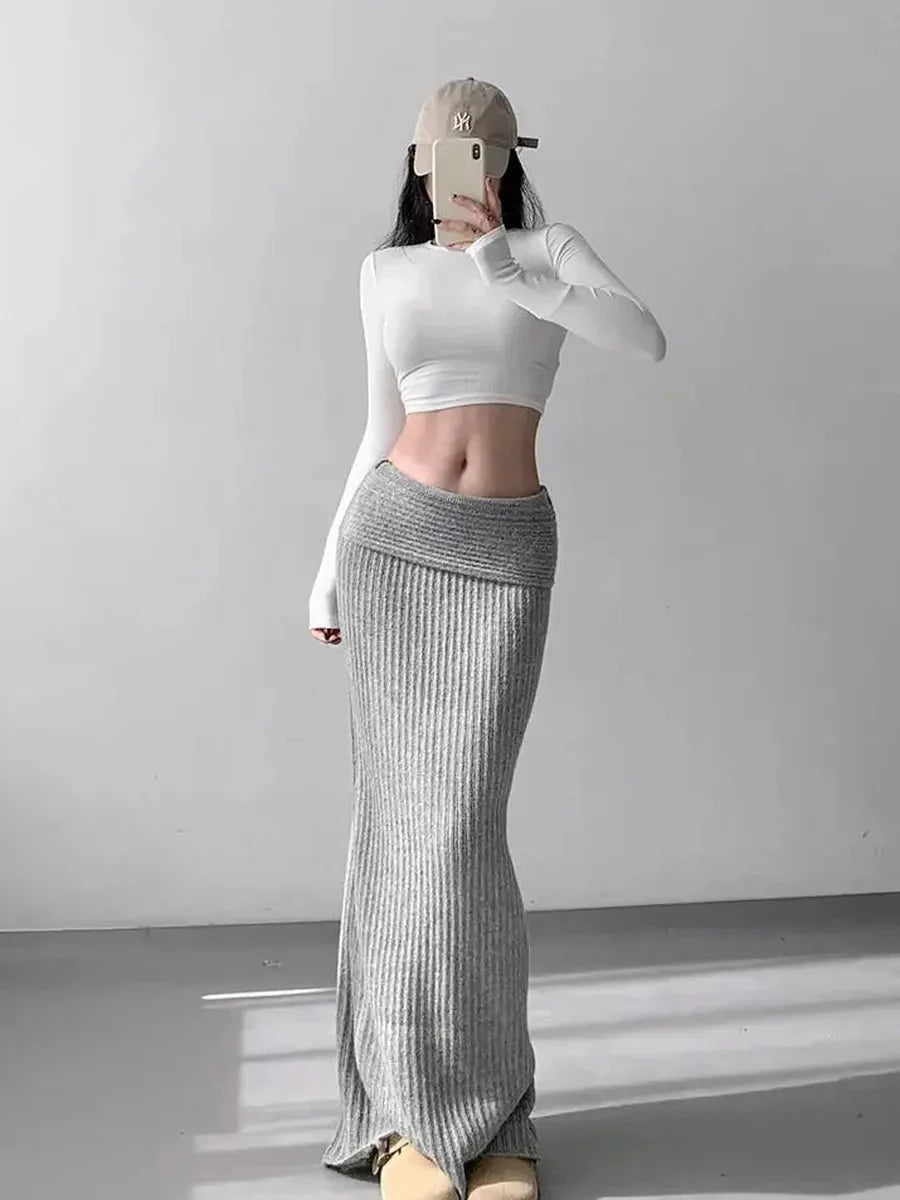 Knitted Midi Dress Y997