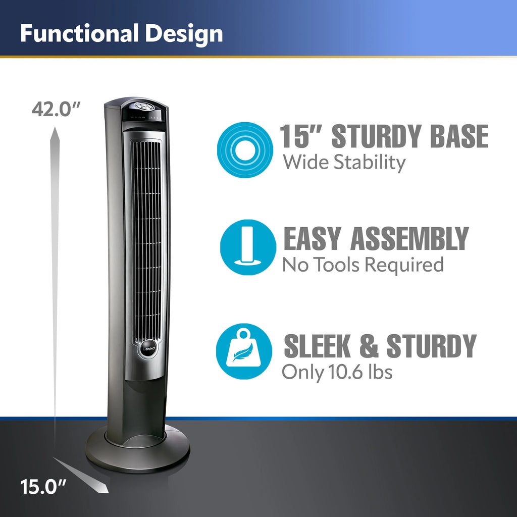 42 Wind Curve Tower Fan with Remote G285362