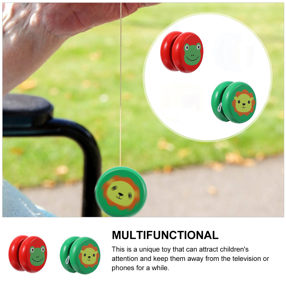 2pcs Wooden Finger Yoyo Ball Toy Y60454