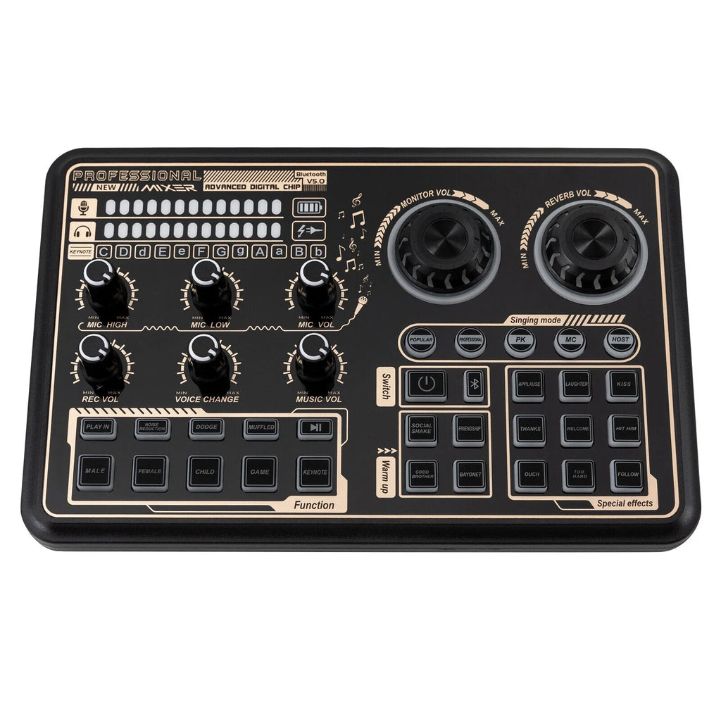 Audio Mixer with Voice Changer and LED Lights D72004