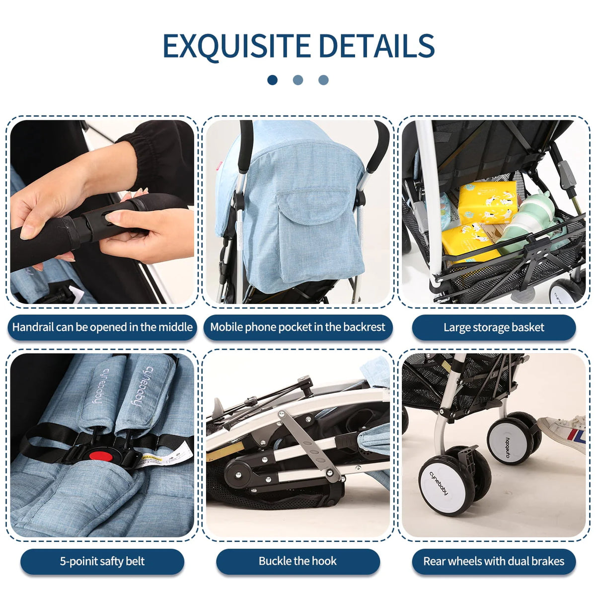 Lightweight Compact Folding Umbrella Stroller E50963