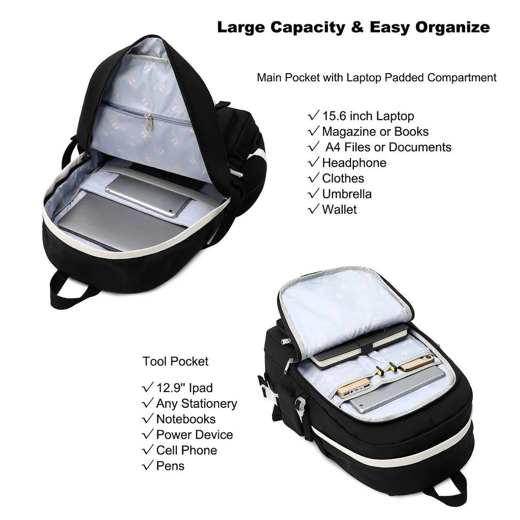 Black Backpack S5418
