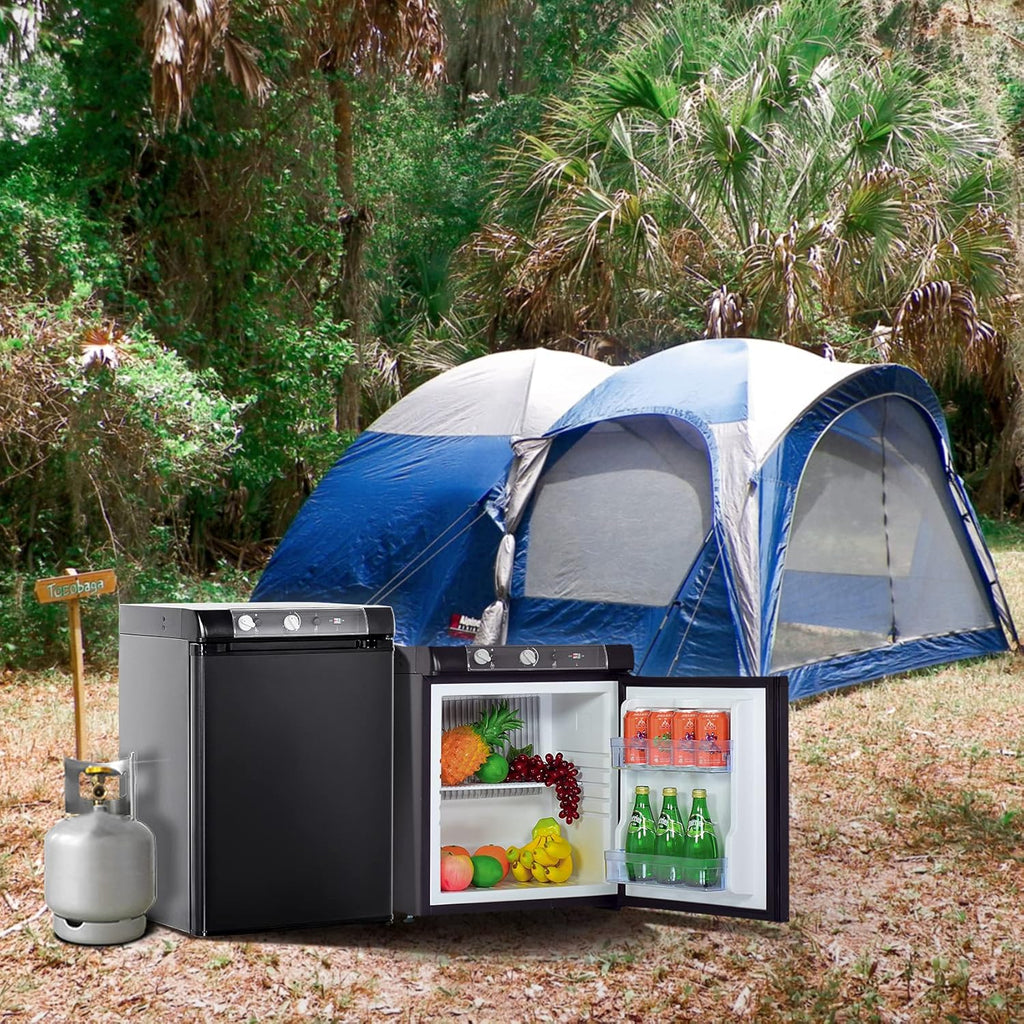 Black Propane Refrigerator 3 Way 1.4 Cu.Ft N3225