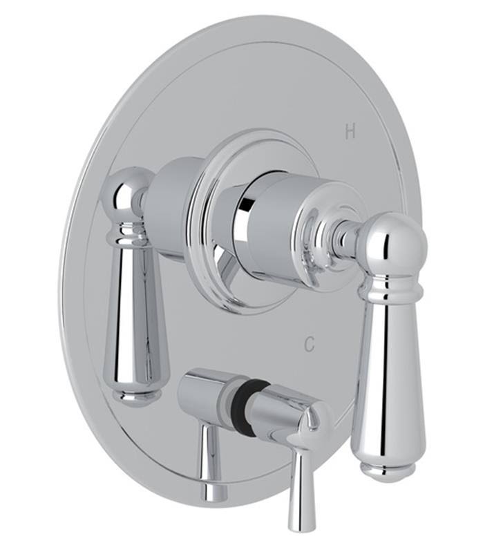 English Bronze Pressure Balance Trim with Diverter with Lever Handles F719