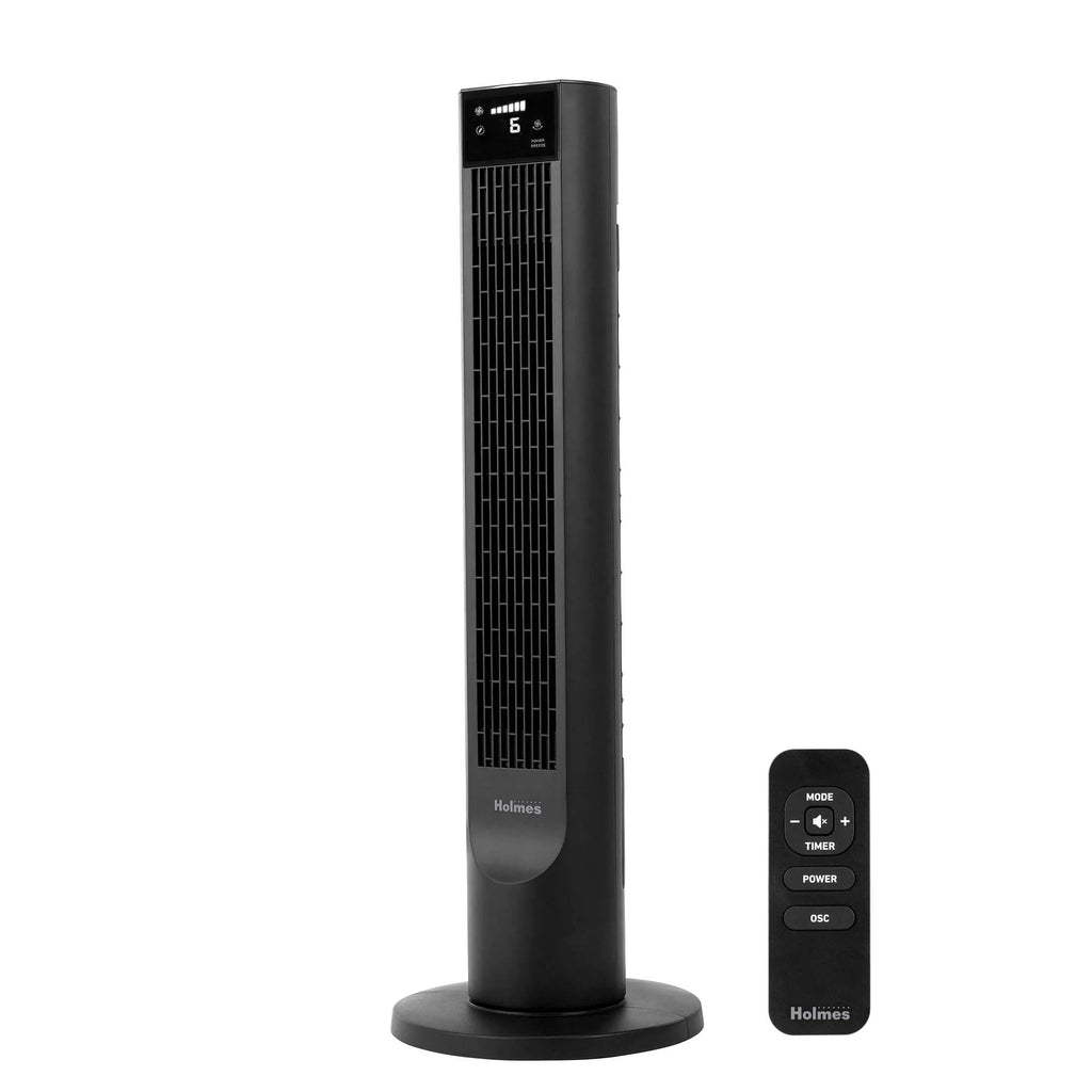 Black Oscillating Digital Tower Fan P1372