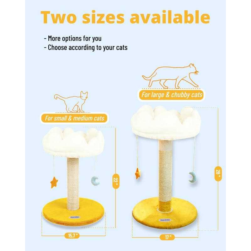 Cat Scratching Post with Bed Cat Tree Tower Z508647