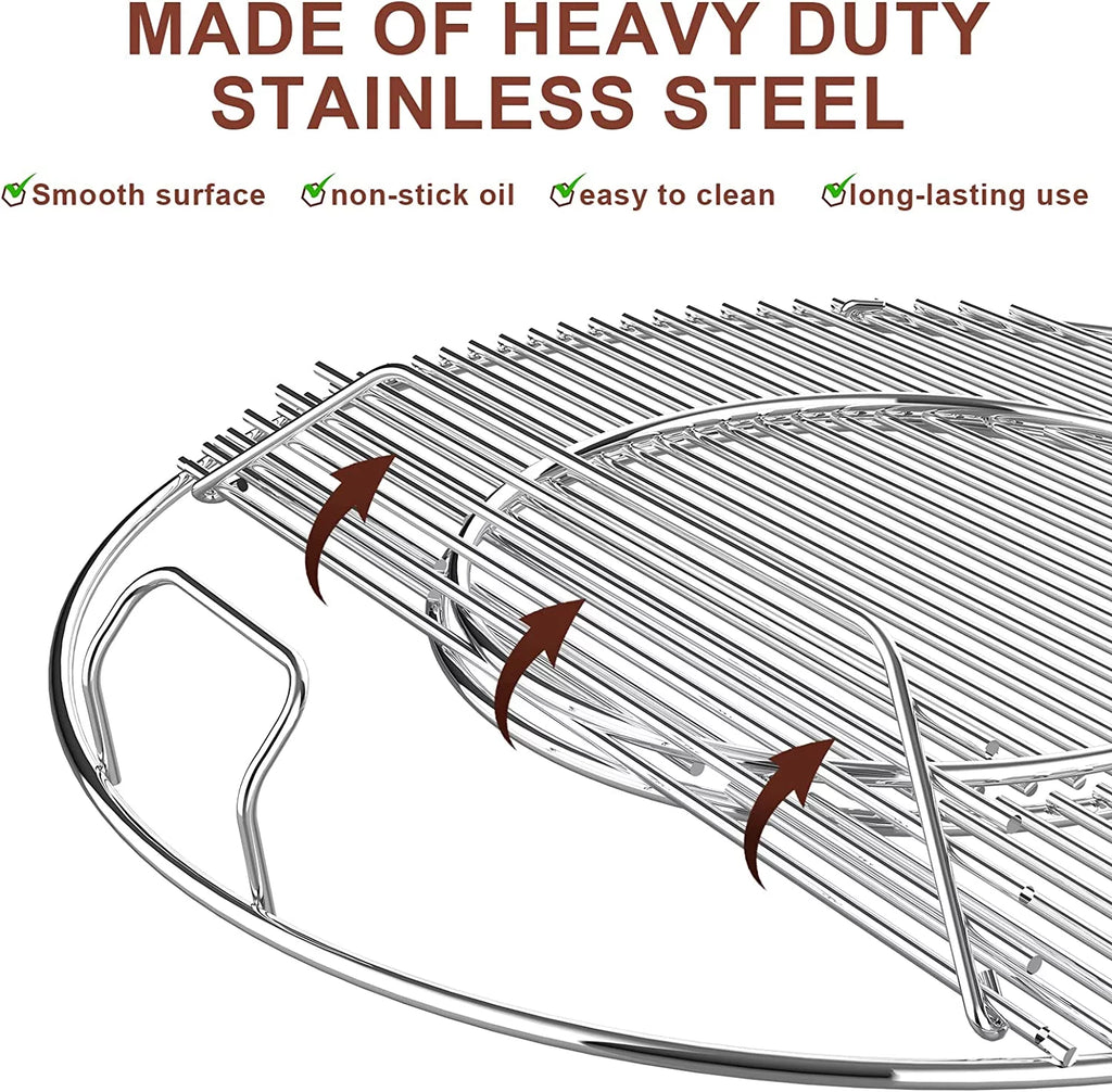 Cast Iron BBQ Cooking Grate for 22.5 Inch Charcoal Grill Y362549