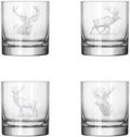 Set of 4 Glass 11 oz Rocks Whiskey J88595
